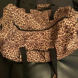 Large leopard print Duffel bag